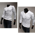 Mens Tattoo Long Sleeve Shirt - White