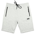 Men fitness Shorts Summer with Pocket Zipper - White