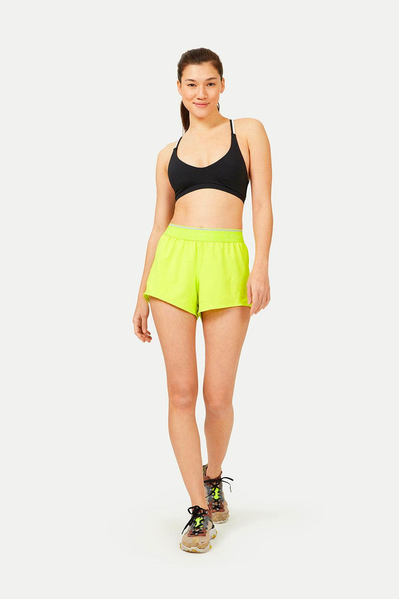 Morisot Track Shorts - Acid Yellow - Pocket Sport