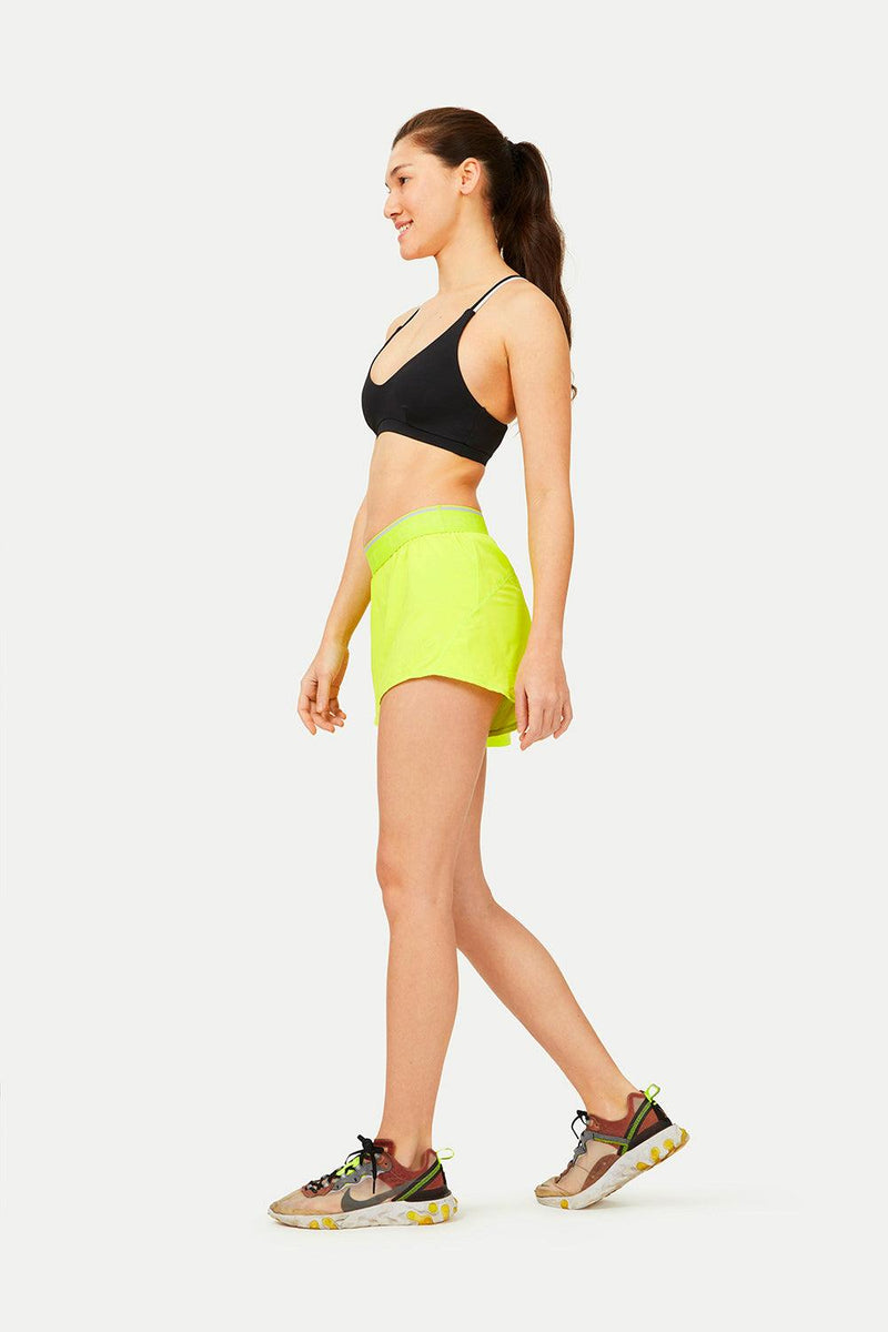 Morisot Track Shorts - Acid Yellow - Pocket Sport