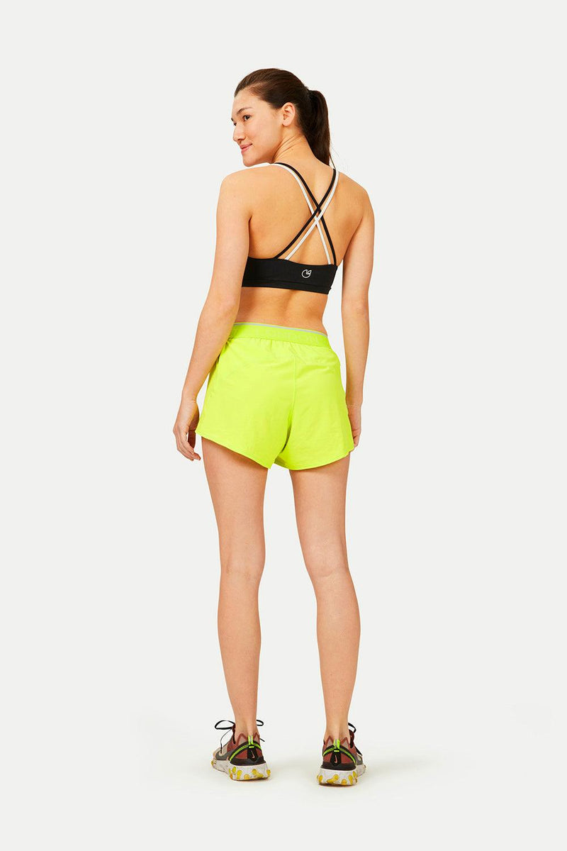 Morisot Track Shorts - Acid Yellow - Pocket Sport